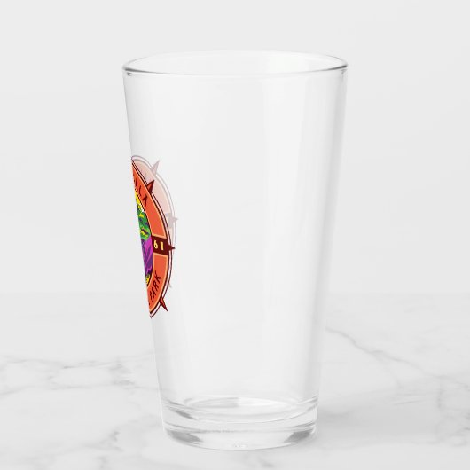 Haleakala Nationalpark Retro Kompass Emblem Glas (Links)