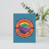 Haleakala Nationalpark Retro Kompass Emblem Postkarte (Stehend Vorderseite)