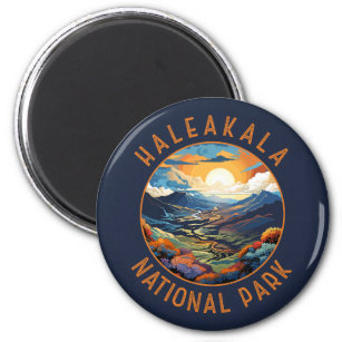 Haleakala Nationalpark Sunset Retro Not leidend Magnet