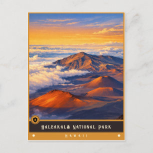 Haleakalā-Nationalpark Vintage Postkarte