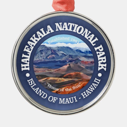 Haleakala NP2 Ornament Aus Metall (Vorne)