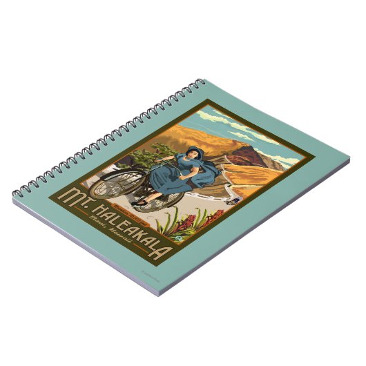 Haleakala Radtour Hawaii Notizblock (Linke Seite)