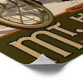 Haleakala Radtour Hawaii Poster (Ecke)