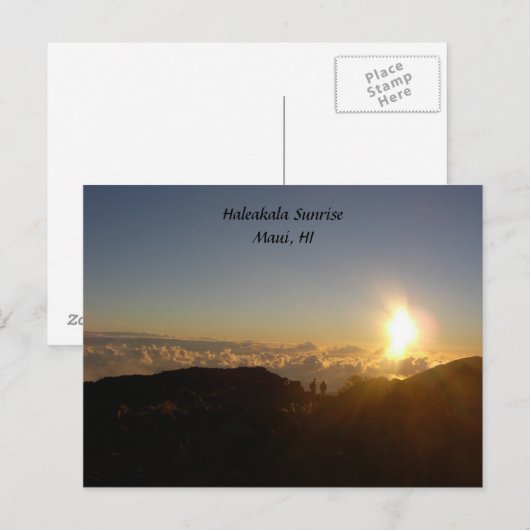 Haleakala Sunrise Postkarte (Vorne/Hinten)
