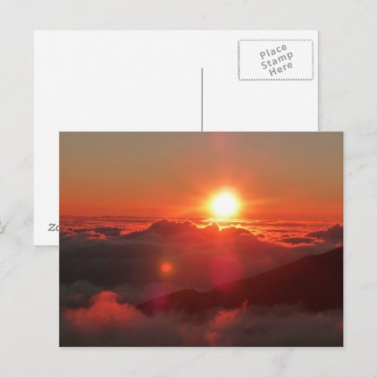 Haleakala Sunrise Postkarte (Vorne/Hinten)