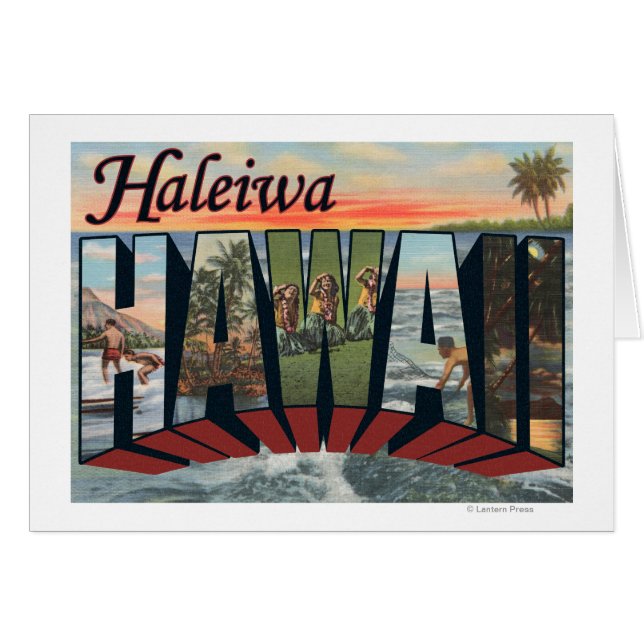 Haleiwa, Hawaii - Große Briefszenen (Vorderseite (Horizontal))
