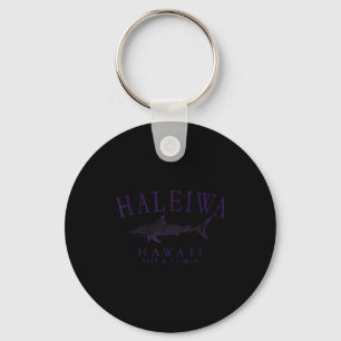Haleiwa Hawaii Hai vintage Pflaume Kunst Angeln Schlüsselanhänger