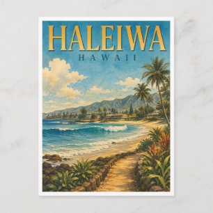 Haleiwa Hawaii Haleiwa Beach GeoSaga Postkarte