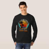Haleiwa Hawaii North Shore Langboard Surfing T-Shirt (Vorne ganz)