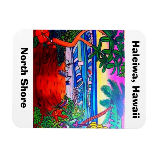 Haleiwa Hawaii Oahu Aloha Magnet (Horizontal)