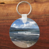 Haleiwa North Shore Oahu-Kaffee Schlüsselanhänger (Vorderseite)