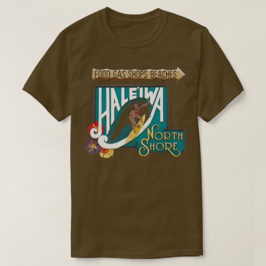Haleiwa North Shore Sign WOMAN T-Shirt (Design vorne)