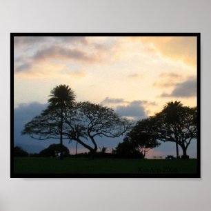Haleiwa Sonnenuntergang Poster