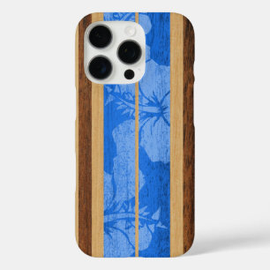 Haleiwa Surfboard Hawaiian in Blau iPhone 16 Pro Hülle