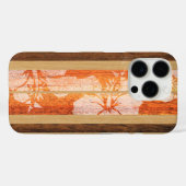 Haleiwa Surfboard Hawaiian in Papaya Case-Mate iPhone Hülle (Rückseite (Horizontal))