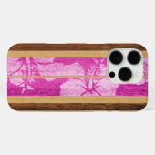 Haleiwa Surfboard Hawaiian Pink Case-Mate iPhone Hülle (Rückseite (Horizontal))