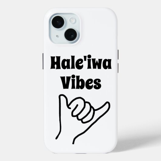Hale'iwa Vibes Shaka iPhone 15 Fall Case-Mate iPhone Hülle (Rückseite)