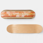 Haleiwa Vintag Surf Imitate Wood Skateboard (Horizontal)