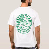 Halekulani Strand-Service-Vintager T - Shirt (Rückseite)