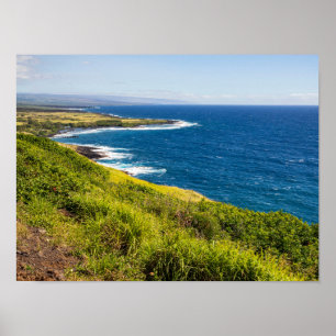 Haleokane Blick über die Bucht von Honuapo Poster