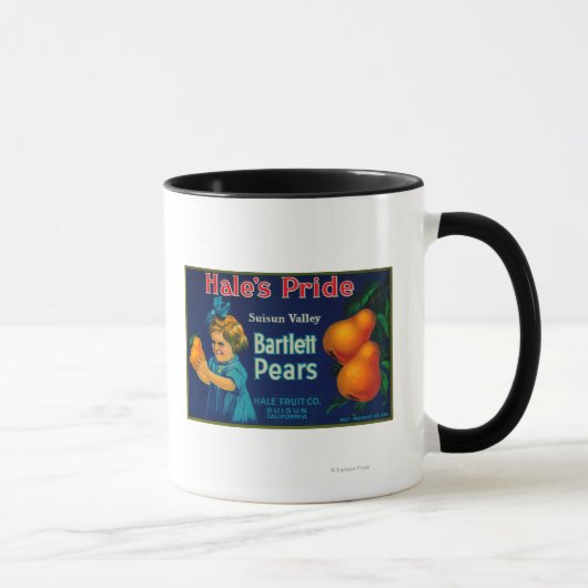 Hale's Pride Pear Crate LabelSuisun, CA Tasse (Rechts)