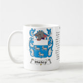 Haley, der Ursprung, Bedeutung und das Wappen Kaffeetasse (Links)