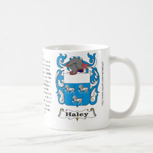 Haley, der Ursprung, Bedeutung und das Wappen Kaffeetasse
