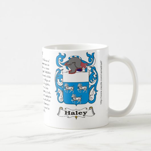 Haley, der Ursprung, Bedeutung und das Wappen Kaffeetasse (Rechts)