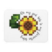Haley Sunflower Magnet - Stardew Valley Inspiriert (Horizontal)
