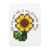 Haley Sunflower Magnet - Stardew Valley Inspiriert (Vertikal)