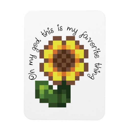 Haley Sunflower Magnet - Stardew Valley Inspiriert (Vertikal)