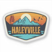 Haleyville, Alabama Aufkleber (Vorderseite)