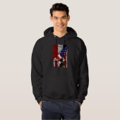 Half American Flag Egyptian ROOTS USA Flag Egypt D Hoodie (Vorne ganz)