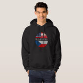 Half American Half Czech USA Flag Czech Republic H Hoodie (Vorne ganz)