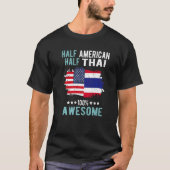 Half American Half Thai T-Shirt (Vorderseite)