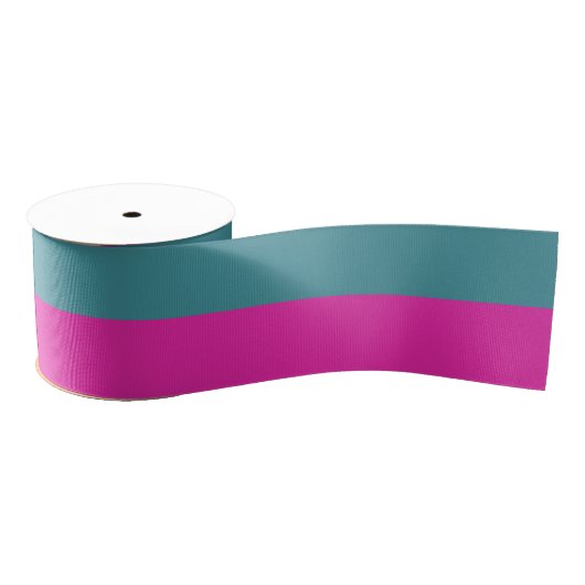 Half And Half Colored Ribbon Ripsband (Spule)