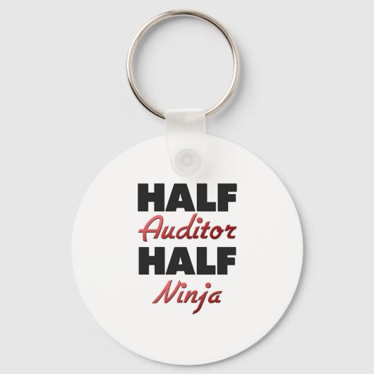 Half Auditor Half Ninja Schlüsselanhänger (Vorderseite)