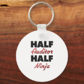 Half Auditor Half Ninja Schlüsselanhänger (Vorderseite)