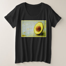 "Half Avocado" Niedliches Foto. Jetzt kaufen Große Größe T-Shirt
