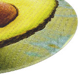 "Half Avocado" Niedliches Foto. Jetzt kaufen Schneidebrett (Ecke)