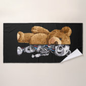 Half Bear Half Robot Badehandtuch (Badehandtuch)