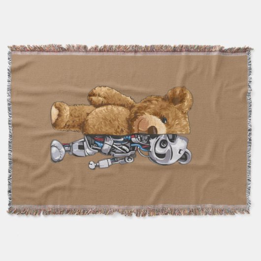 Half Bear Half Robot Decke (Vorderseite)