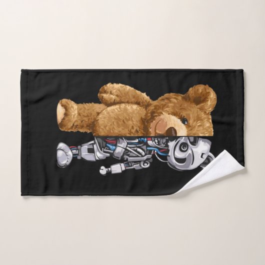 Half Bear Half Robot Handtuch (Handtuch)