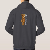 Half Bear Half Robot Hoodie (Rückseite)