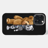 Half Bear Half Robot iPhone Hülle (Rückseite (Horizontal))
