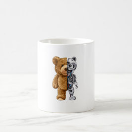 Half Bear Half Robot Kaffeetasse