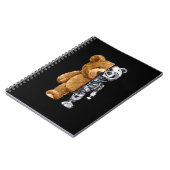Half Bear Half Robot Notizblock (Linke Seite)