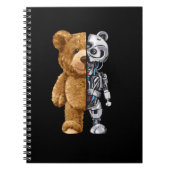 Half Bear Half Robot Notizblock (Vorderseite)