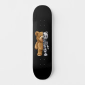 Half Bear Half Robot Skateboard (Vorderseite)
