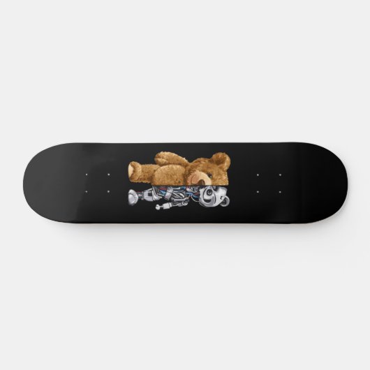 Half Bear Half Robot Skateboard (Horizontal)